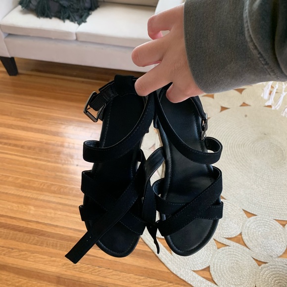 Black platform espadrilles - Picture 3 of 4